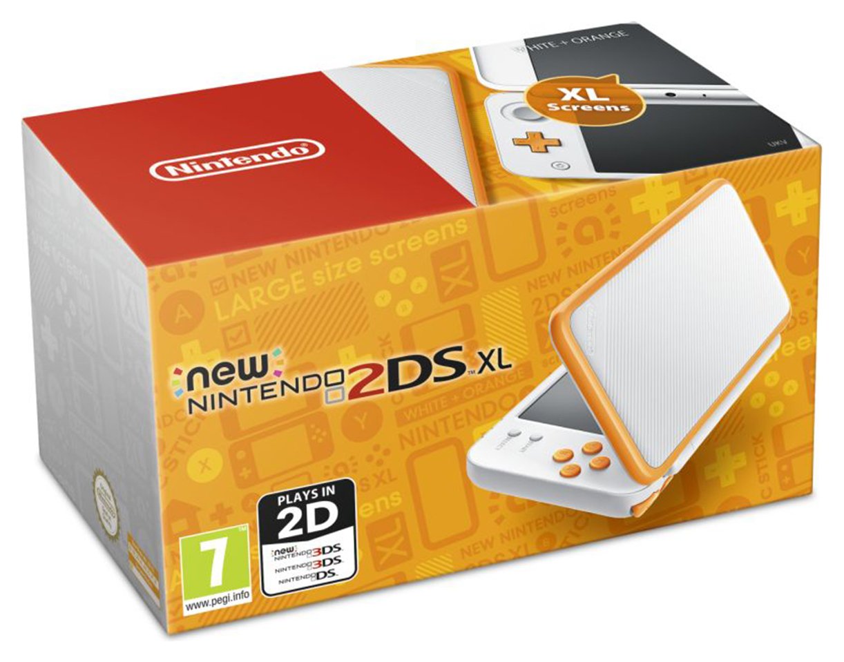 Nintendo 2DS XL Console - White / Orange. Review thumbnail